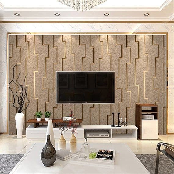 Papel de parede moderno_ as ideias mais bonitas para a sala de estar