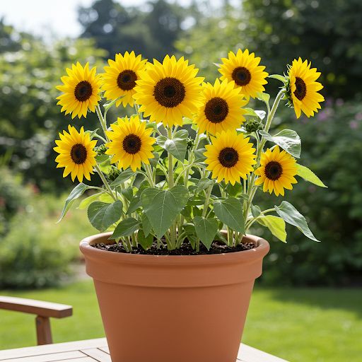 Sunflowers in Pots_ The Ultimate Guide to Growing Tall & Dwarf Sunflowers in Containers